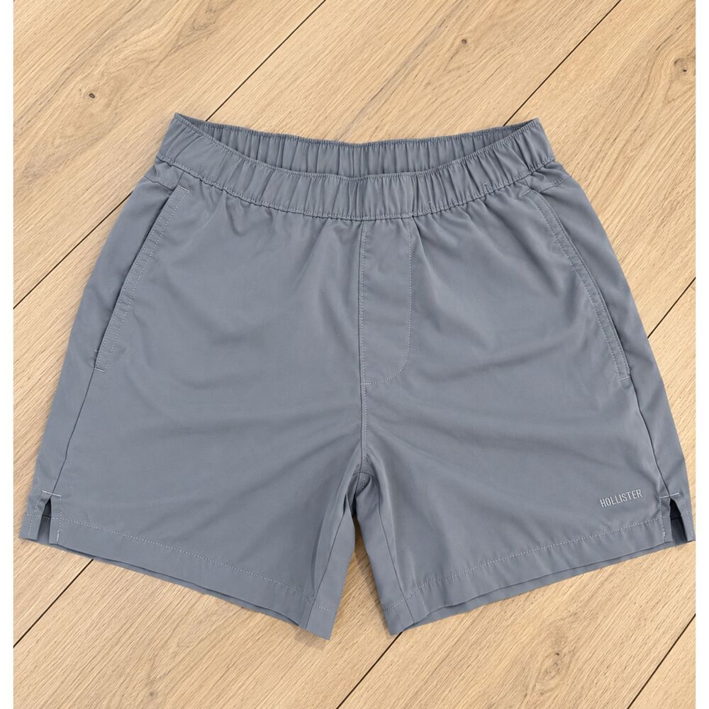 Hollister Men's Performance Shorts Gray Elastic Waist Size XS